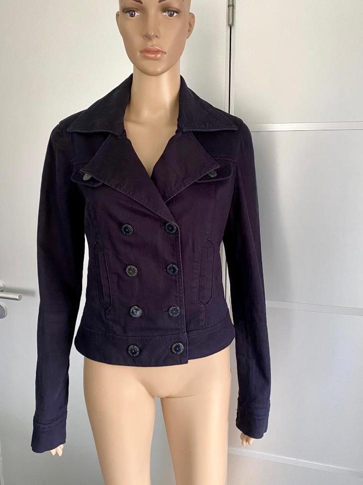 J531 Guess mt. M=38/40 spijkerjasje jasje jeans blazer zwart, Kleding | Dames, Jasjes, Kostuums en Pakken, Zo goed als nieuw, Jasje