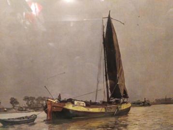 Zeilend tjalkje beschikbaar voor biedingen