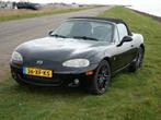 Mazda MX-5 1.8 I 2002 Zwart, Auto's, Mazda, 145 pk, Achterwielaandrijving, Zwart, Cabriolet