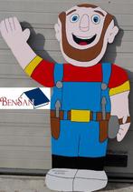 pop vader opa man blikvanger pensioen hout bensan enter, Hobby en Vrije tijd, Feestartikelen | Verhuur, Ophalen, Zo goed als nieuw