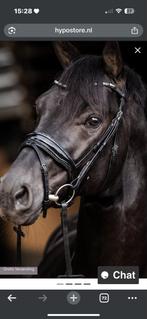 Zwart hoofdstel, Dieren en Toebehoren, Paarden en Pony's | Hoofdstellen en Tuigage, Ophalen of Verzenden, Dressuur
