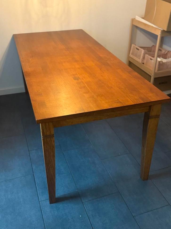 Hand gemaakte eiken tafel!, Huis en Inrichting, Tafels | Eettafels, Zo goed als nieuw, 50 tot 100 cm, Rechthoekig, Ophalen