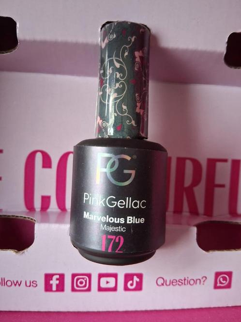 Vol flesje PINK GELLAC 172 Marvelous Blue, Sieraden, Tassen en Uiterlijk, Uiterlijk | Cosmetica en Make-up, Nieuw, Handen en Nagels