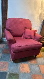 Te koop zetel met bijbehorende hocker, Antiek en Kunst, Antiek | Meubels | Stoelen en Banken, Ophalen