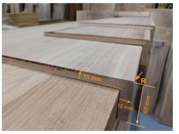 Eiken overzettreden 900x255x60, 15 mm dik, tbv traprenovatie beschikbaar voor biedingen