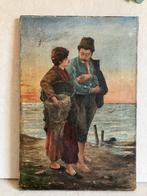 Antiek olieverfschilderij uit 1896 van Fritz Veltmann, Antiek en Kunst, Ophalen of Verzenden