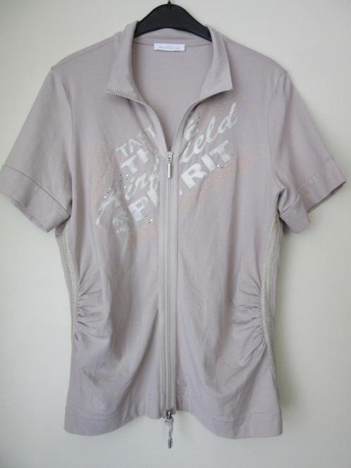 Vestje Airfield - maat 44 (42) korte mouw, Kleding | Dames, Truien en Vesten, Zo goed als nieuw, Maat 42/44 (L), Beige, Verzenden