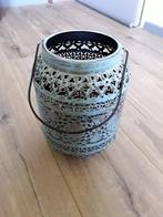 Windlicht groen, Huis en Inrichting, Ophalen, Wit, Zo goed als nieuw, Metaal