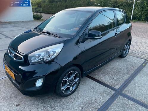 Kia Picanto 1.2 Cvvt 3-DRS 2011 Zwart met nieuwe apk 20-8-26, Auto's, Kia, Particulier, Picanto, Benzine, B, Hatchback, Handgeschakeld