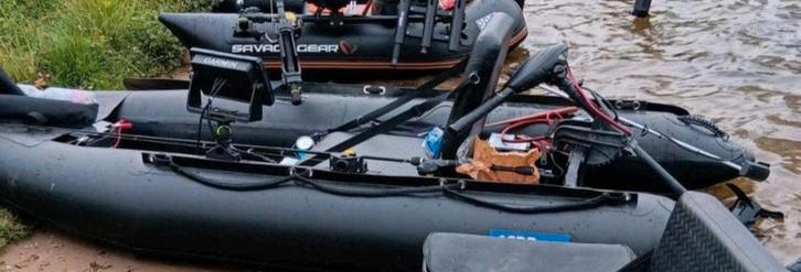 12bb Kajak mit Motor und Echolot.  Kein Bellyboot Bellyboat., Watersport en Boten, Kano's, Kajak, Eén persoon, Ophalen