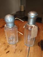 2 Antieke parfumflesjes, Antiek en Kunst, Antiek | Glas en Kristal, Ophalen of Verzenden