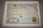 Fraaie oude provinciekaart Noord-Brabant met wapen - 1940 !!, Boeken, Atlassen en Landkaarten, Gelezen, Ophalen of Verzenden