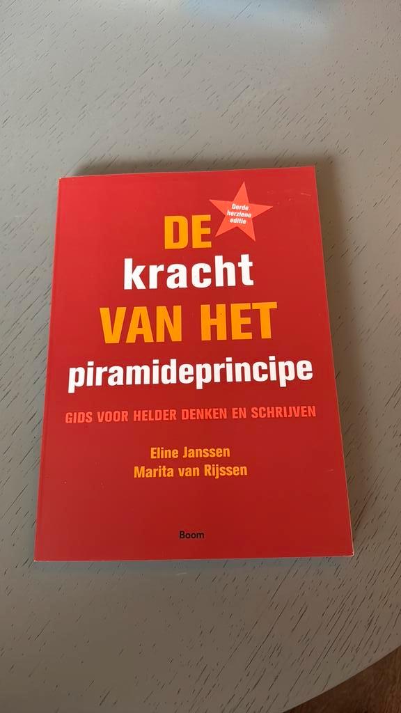Marita van Rijssen - De kracht van het piramideprincipe, Boeken, Wetenschap, Zo goed als nieuw, Sociale wetenschap, Ophalen of Verzenden