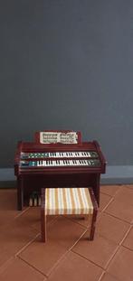 Vintage lundby orgel met krukje 1.16, Ophalen of Verzenden, Gebruikt, Poppenhuis