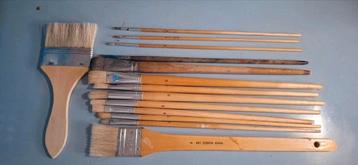 Olie Verfkwasten Set - Diverse Maten beschikbaar voor biedingen