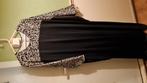 Elegante Abaya met Sjaal - Zwart/Beige, Maat 38/40 (M), Zwart, Ophalen of Verzenden, Zo goed als nieuw