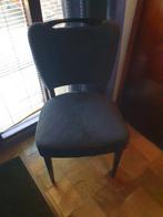 Eetkamerstoel boucle stof blauw vintage, Huis en Inrichting, Ophalen, Gebruikt