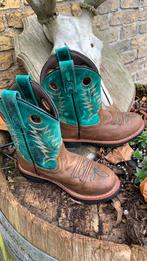 Cowboylaarzen,Smoky boots,groen,leer ,maat 33/34, Gebruikt, Jongen of Meisje, Ophalen of Verzenden, Laarzen