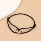 Cartier armband met detail zwart, Sieraden, Tassen en Uiterlijk, Armbanden, Verzenden, Nieuw, Zilver, Staal