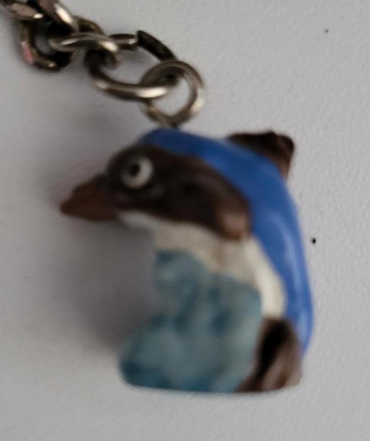 Vintage Dolfijn Sleutelhanger, Verzamelen, Sleutelhangers, Gebruikt, Ophalen of Verzenden