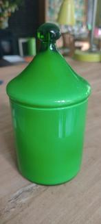 Glazen pot met deksel, vintage, Ophalen of Verzenden, Zo goed als nieuw, Glas, Pot, Bus of Blik