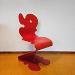 Verner Panton "Pantonic 5010 Chair" - Vintage Deens design, Ophalen of Verzenden, Rood, Hout, Eén
