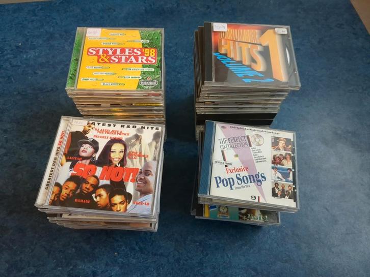 100 verzamel cd’s jaren 60 t/m 00, genres & artiesten, Cd's en Dvd's, Cd's | Verzamelalbums, Gebruikt, Overige genres, Ophalen of Verzenden