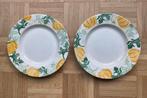2 Emma Bridgewater dinnerplates Pumpkin, Huis en Inrichting, Ophalen, Gebruikt, Bord(en), Overige stijlen