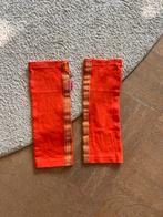 Kiezeltje beenwarmers – Oranje met gouden sterretjes hanger, Meisje, Ophalen of Verzenden, Zo goed als nieuw, Kiezeltje
