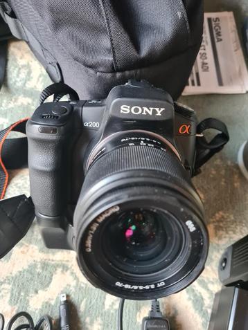 Sony Alpha a200 digitale spiegelreflexcamera incl accessoire beschikbaar voor biedingen