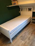 Hemnes bed 1persoons 90x200, Ophalen, 90 cm, Eenpersoons, Wit