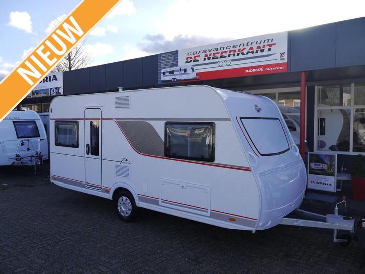 Bürstner Premio 455 TS, Caravans en Kamperen, Caravans, Bedrijf, tot en met 4, 1000 - 1250 kg, Rondzit, Bürstner, Frans bed, Lengtebed