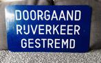 DOORGAAND RIJVERKEER GESTREMD bord, Ophalen of Verzenden, Zo goed als nieuw