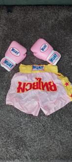 Kickboks Set: Handschoenen, Scheenbeschermers, Meer!, Sport en Fitness, Vechtsporten en Zelfverdediging, Ophalen, Gebruikt, Overige
