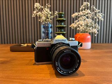 Minolta XG1 – Classic 35mm SLR Film Camera + MD Zoom 28–70mm beschikbaar voor biedingen