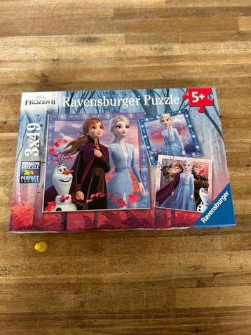Disney Frozen II De reis begint 3x49 stukjes puzzel beschikbaar voor biedingen