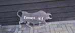 Gietijzeren Bull 'Freet Mi' Decoratie, Ophalen, Gebruikt