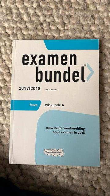 Examenbundel HAVO Wiskunde A 2017/2018 beschikbaar voor biedingen
