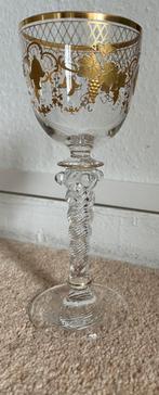Moser wijnglazen met goud, Ophalen of Verzenden