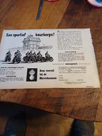 Advertentie koninklijke Marechaussee sportief keurkorps 1957, Ophalen of Verzenden, Marechaussee, Nederland, Embleem of Badge