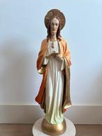 Heilig beeld van Jezus Christus op gouden voet, Ophalen of Verzenden