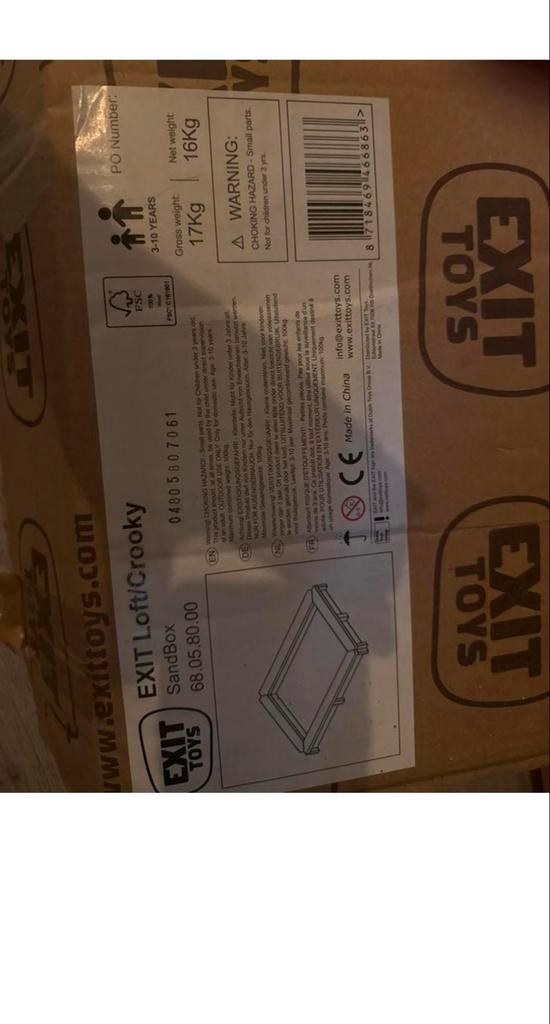 EXIT Loft/Crooky Zandbak, Kinderen en Baby's, Speelgoed | Buiten | Zandbakken, Nieuw, Ophalen