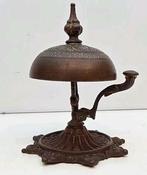 Antiek bronzen receptiebel of hotelbel, Ophalen of Verzenden, Brons