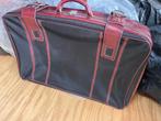 Vintage koffer rood leer, Gebruikt, Leer, Ophalen