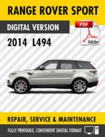 Range Rover Sport L494 2014-2019 Workshop manual op DVD PDF, Verzenden