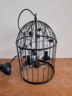 Mooie vogelhuis vorm zwarte hanglamp met leuke details., Ophalen of Verzenden, Zo goed als nieuw, Metaal