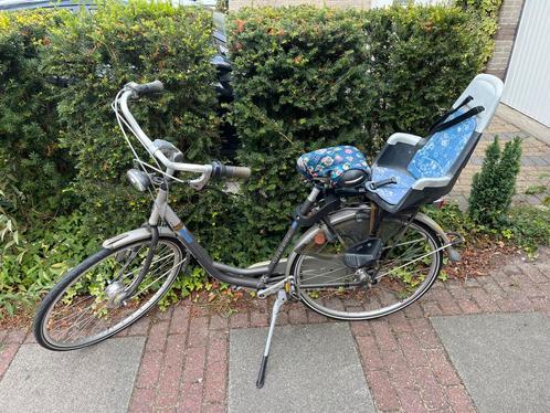 Gazelle Accent met Bobike achterzitje, Fietsen en Brommers, Fietsen | Dames | Damesfietsen, Gebruikt, Gazelle, (Extra) lage instap