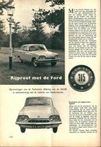 Autokampioen test Ford Consul 315 1961, Gelezen, Ophalen of Verzenden, Ford