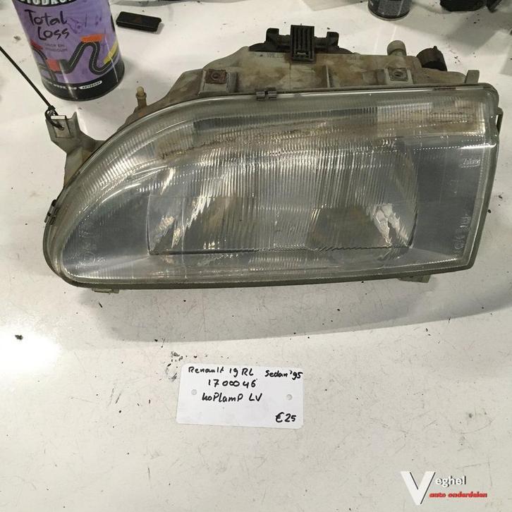 Renault 19 Sedan 1995 Wagennr 1700046  Koplamp Links, Auto-onderdelen, Verlichting, Gebruikt, Ophalen of Verzenden