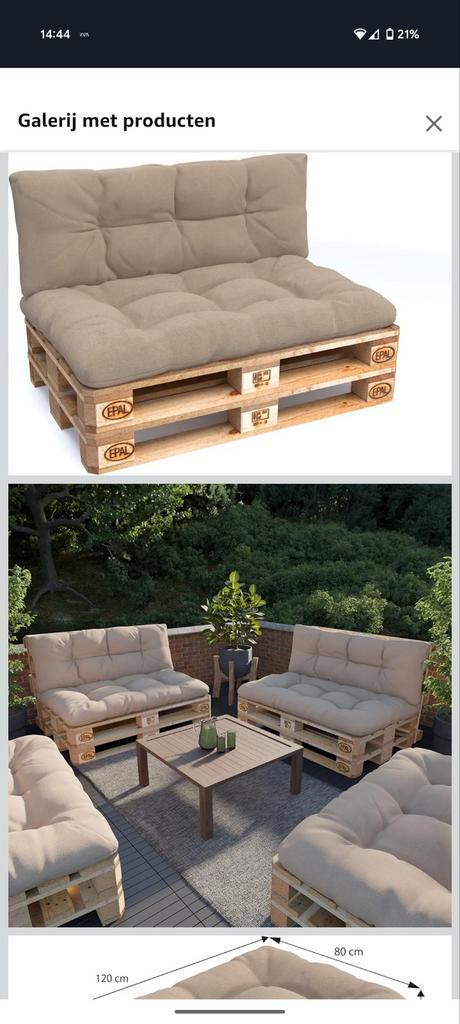 Nieuwe Pokar Palletkussens - In Doos!, Tuin en Terras, Tuinmeubel-accessoires, Nieuw, Ophalen of Verzenden